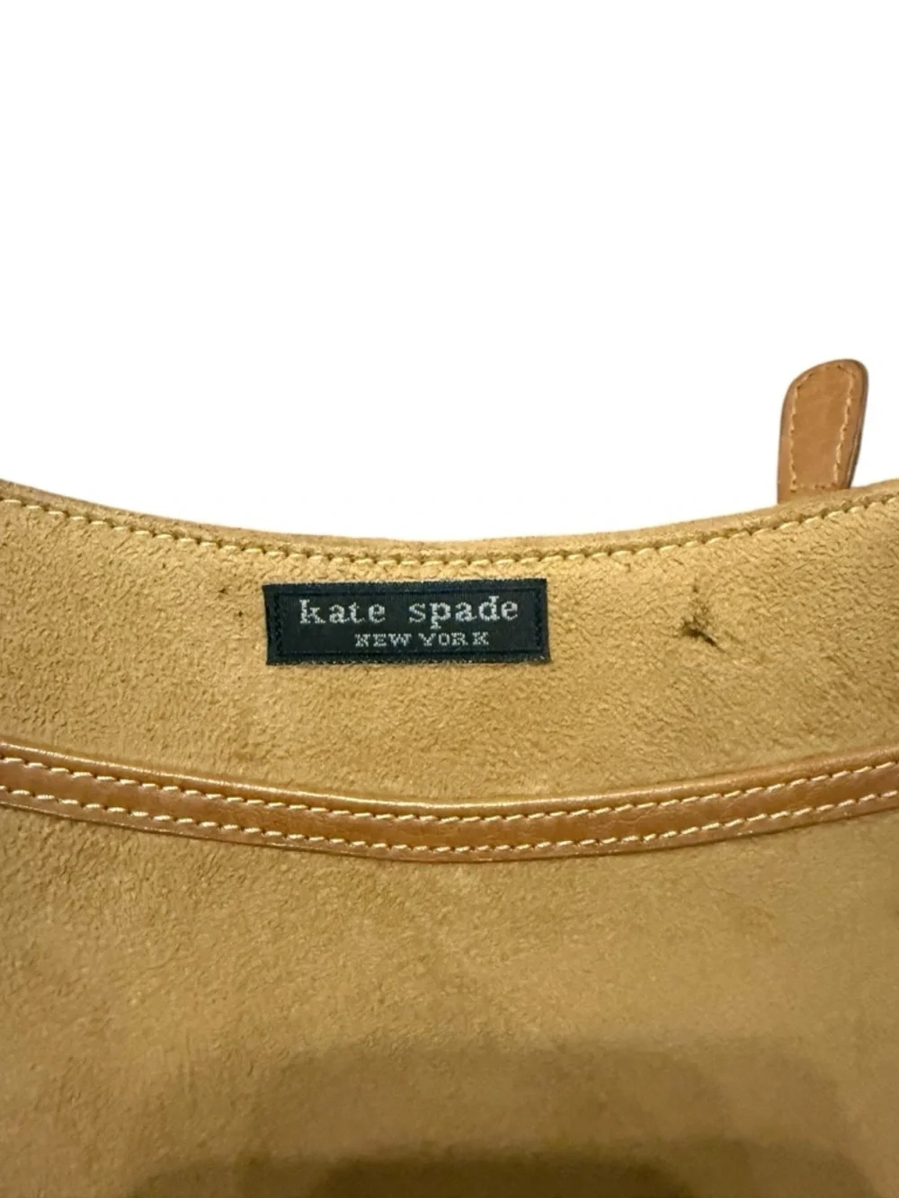 Vintage kate spade brown Suede Shoulder Bag
